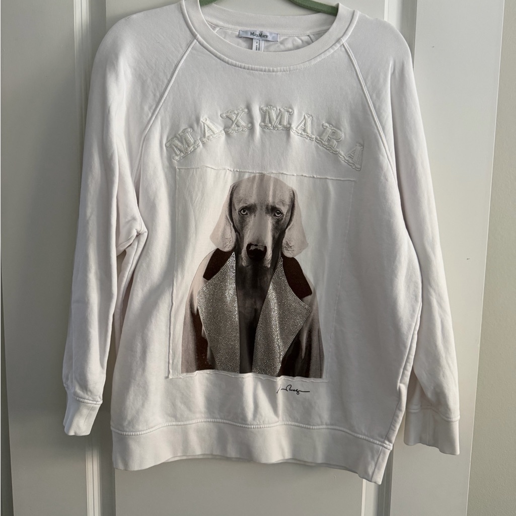 Maxmara White Crew Neck Sweater